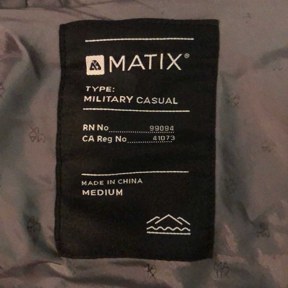 Matix Black Padded Jacket Medium - image 3